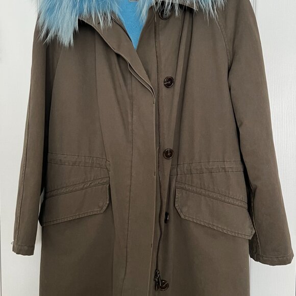 Yves Salmon Army Parka Oversized Small or Medium - Picture 2 of 6